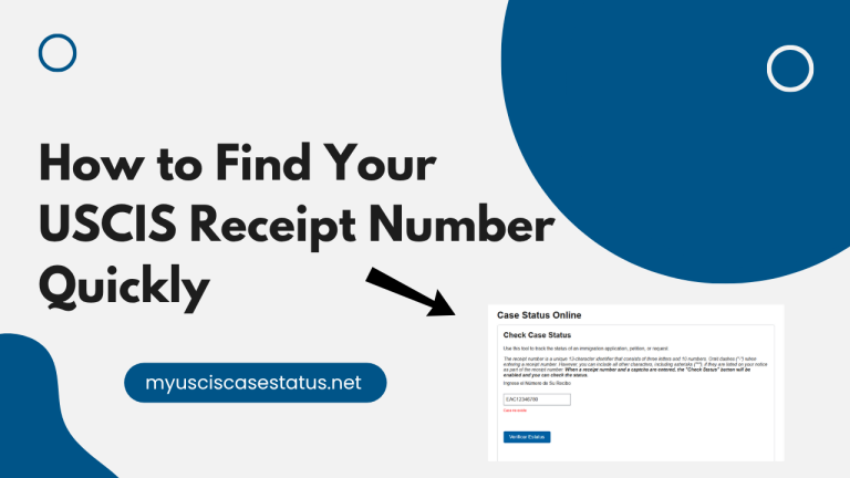How to Find Your USCIS Receipt Number Quickly